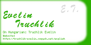 evelin truchlik business card